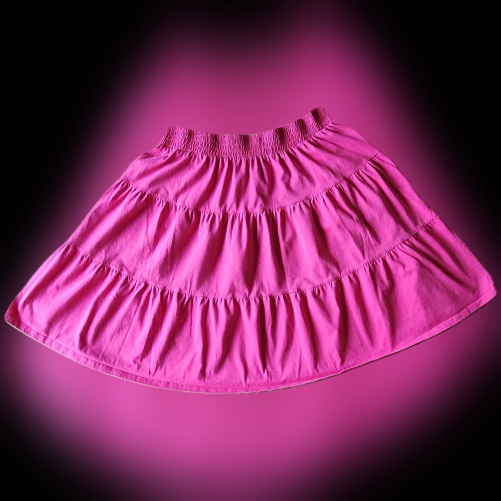 #C96 Woman Within Pink Plus Size Gathered Skirt